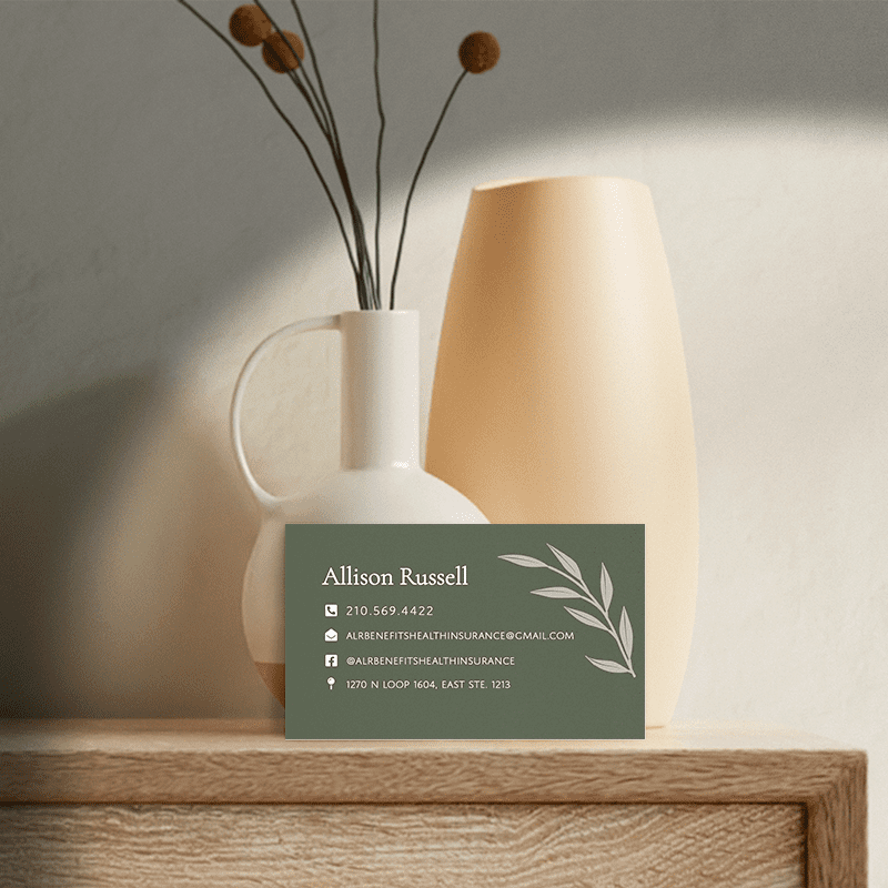 Business Card Design For Allison