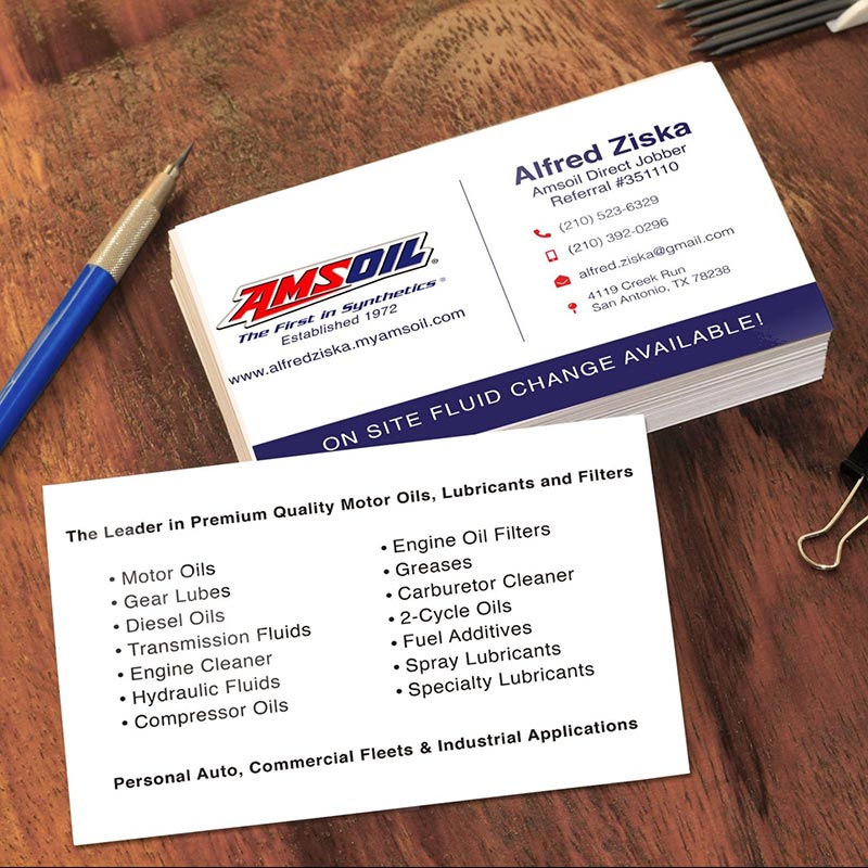 Business Card Design For Amsoil