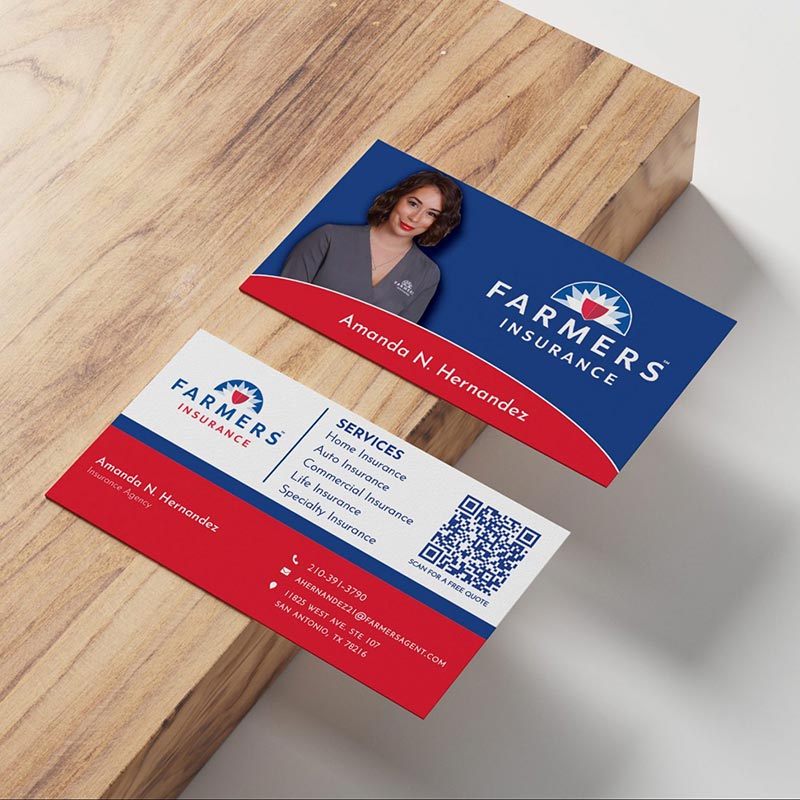 Business Card Design For Farmers Agent Amanda