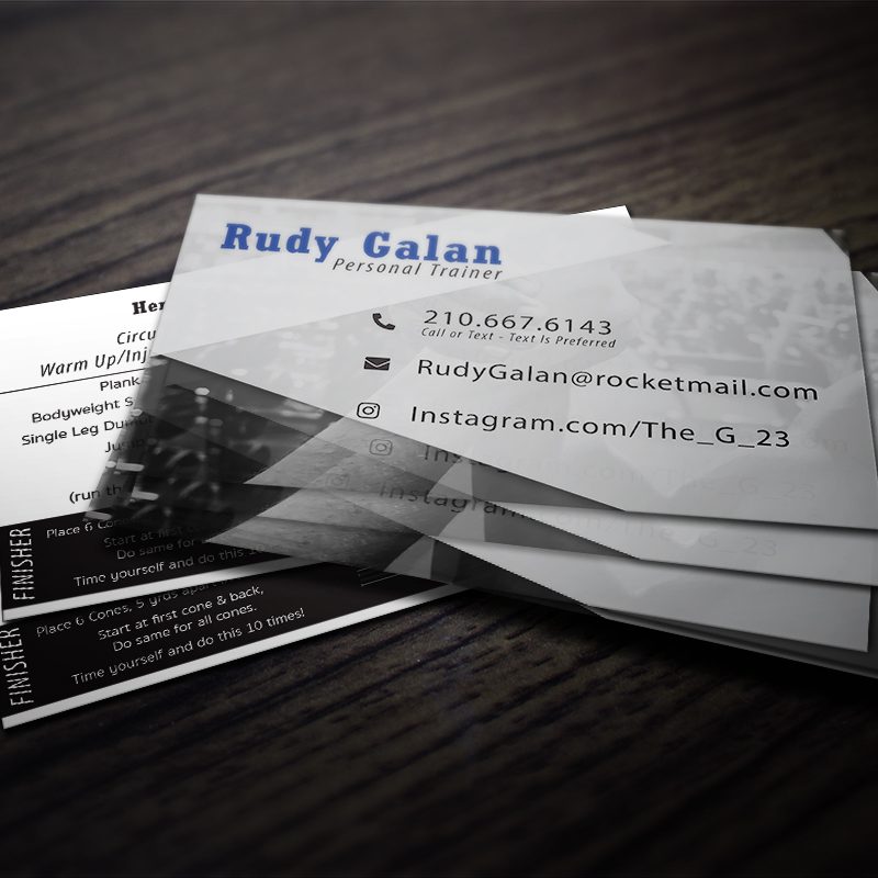 Business Card Design For Rudy