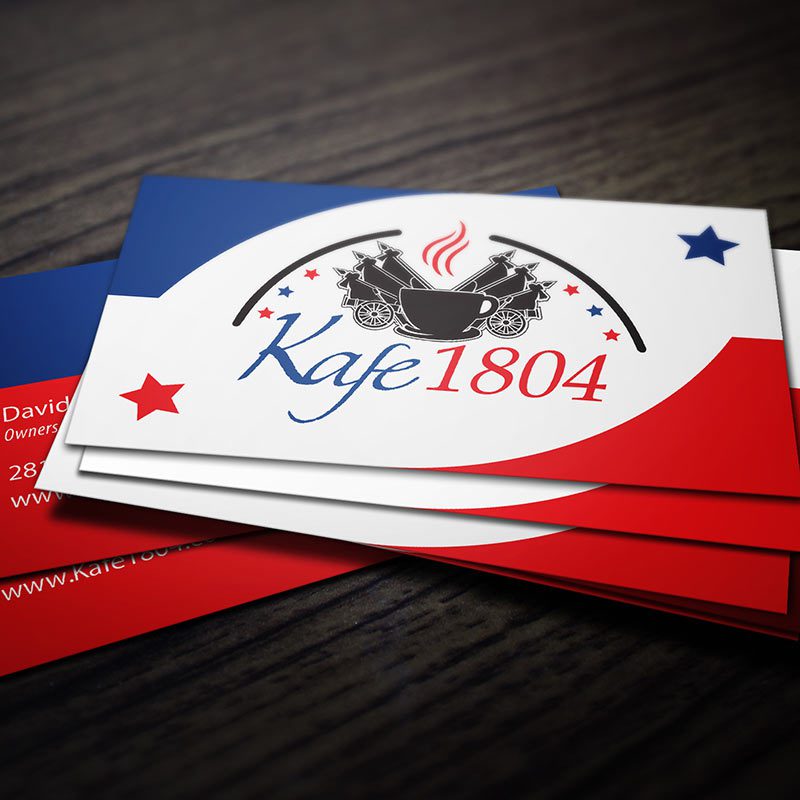 Business Card Design For Kafe1804