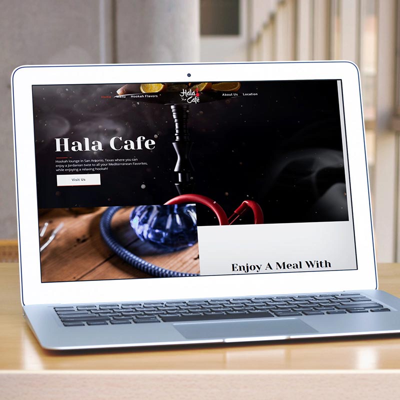 Website For Hala Cafe